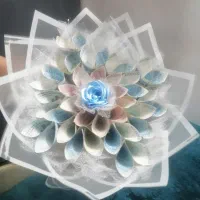 دسته گل با پول و ربان|گل مصنوعی|مشهد, رده|دیوار