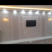 نقاش  نقاشی قاب بندی دیوار و دورباکس بتونه کناف|خدمات پیشه و مهارت|مشهد, سجاد شهر|دیوار