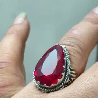 انگشترکاملادستساز یاقوت آفریقایی،شیک ومجلسی|جواهرات|بوشهر, |دیوار