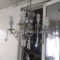 لوستر برنجی وشب خاب سالم زیر قیمت