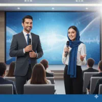 آموزش فن بیان و مهارت‌های ارتباطی|خدمات آموزشی|فولادشهر, A4|دیوار