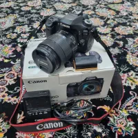 دوربین 80d کنون ۸۰دی لنز ۱۸/۱۳۵ usm بسیار تمیز