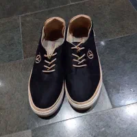 کفش کتونی مشکی سایز جنس جیر زنانه مردانه