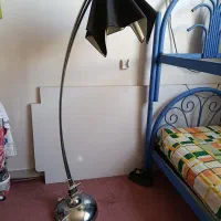 تختخواب فلزی دو طبقه با یه دانه تشک و اباژور
