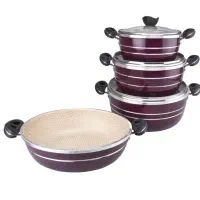 سرویس قابلمه و تابه لانه زنبوری 7 پارچه هلنا|ظروف پخت‌وپز|نجف‌آباد, شهدای غربی|دیوار