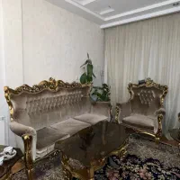 مبلمان استیل کلاف کاملا سالم همراه با میزهای عسلی|مبلمان خانگی و میز عسلی|مشهد, سناباد|دیوار