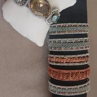 دستبند وگردنبند مس بافت