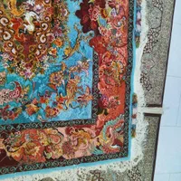 قالیچه  چله ابریشم طرح گل و مرغ  مخصوص مشکل پسندها|فرش|سهند, |دیوار