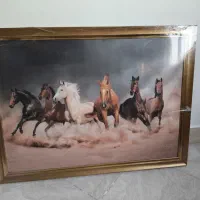 تابلو فنگ شویی طرح اسب دونده