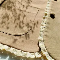 کت کتان نوار قلاب بافی|لباس|رشت, گلباغ نماز|دیوار