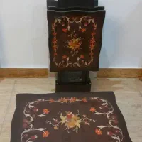 میز پذیرایی (۴ عدد عسلی تاشو پایه دار) mdfبراق|مبلمان خانگی و میز عسلی|رضوانشهر, |دیوار