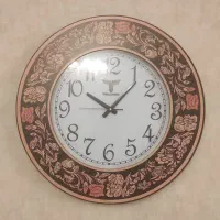 ساعت گرد قطر 60 سانت تمام چوبی بیصدا و نو|ساعت دیواری و تزئینی|تهران, پاسداران|دیوار