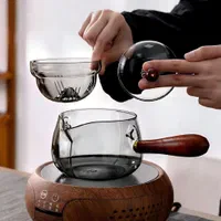 شات و قوری پیرکس چرخان ۳۶۰ درجه|قوری، کتری، قهوه‌ساز دستی|تهران, جمهوری|دیوار
