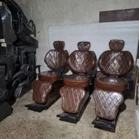 تخت تتوصندلی اصلاح سرشورآرایشگاه ترولی پاف انتظار