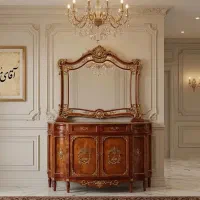 آینه کنسول مازول چوبی کد A40(اقساطی)