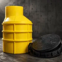 منهول پلی اتیلن و دریچه منهول