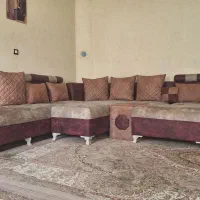 مبل کاناپه 12نفره همراه 2عدد میز کاملا سالم و نو