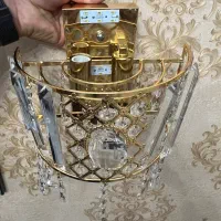 لوستر دیوارکوب کریستالی نو|لوستر و چراغ آویز|قزوین, |دیوار