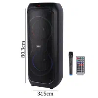 اسپیکر چمدانی مدل GEDI-G GD-2801 + میکروف و ریموت|پخش‌کننده همراه|اردبیل, |دیوار