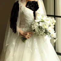 لباس عروس کاملا اروپایی با پارچه ی ترک|لباس|قم, میرزائیه|دیوار