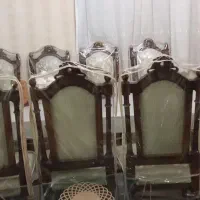 میز ناهار خوری و صندلی تمام چوب راش