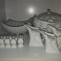 سرویس چینی۱۸نفره تقدیس مدل پارمیس دور طلایی