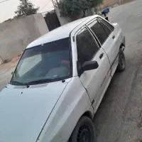 پراید مدل ۷۶ سفید سالم الان زیر پا خودمه