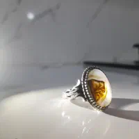 انگشتر نقره شجر سلیمانی کمیاب