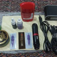 دستگاه تتو با کل وسایل آموزشی