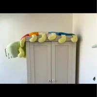 عروسک کرم شب تاب دومتری وسگ عروسکی سایز بزرگ