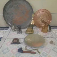 وسایل قدیمی مسی وبرنجی|کلکسیون اشیاء عتیقه|اشتهارد, |دیوار