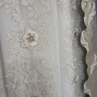 پرده همراه باپشت دری