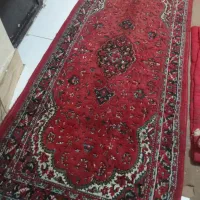 قالی ماشینی گل قرمز