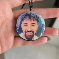 گردنبند با عکس و مو شما