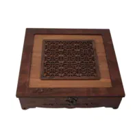 باکس چوبی پذیرایی آجیل ۶ خانه تقسیم‌کننده متحرک