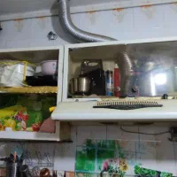 کابینت فلز جنس زخیم|آب‌چکان و نظم‌دهنده ظروف|سیرجان, |دیوار