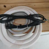 لوله مسی کولر گازی 24000 با کابل و کارتن پنل