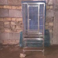 قفس استیل منبع کاسکوآرا کاکادو طوطی برزیلی مرغ عشق