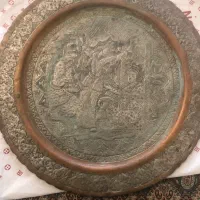 سینی مسی عرض ۴۰سانت قلم کاری شده