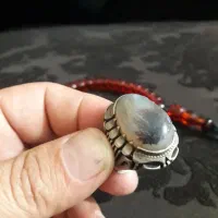 فروش انگشتر شجر با رکاب نقره اصل|جواهرات|بیجار, |دیوار