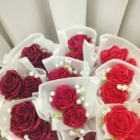 سفارش دسته گل و تک شاخه روبانی مناسب یلدا|گل مصنوعی|برازجان, |دیوار