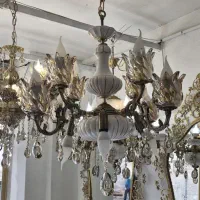 لوستر برنزی چینی 12شعله