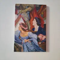 تابلو نقاشی رنگ روغن سلطنتی کار دست