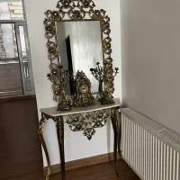 آیینه شمعدان برنز نو