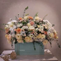 flower box  سبدگل تبریک باکس گل خاص