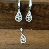 نیم ست نقره مینیمال نو فقط گرمی (قیمت نقره دست دو)|جواهرات|قم, عمار یاسر|دیوار