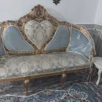 مبل چوب روس ۹نفره جدید همراه کاور میز