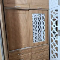 کمد چهار تکه MDF منبت دار|جاکفشی، کمد، دراور|کرمان, |دیوار