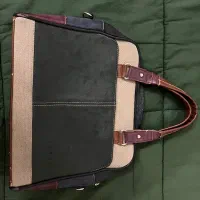 کیف حصیری جادار با ترکیب چرم