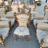 فروش مبلمان سلطنتی 9 نفره دست دوم در حد اک